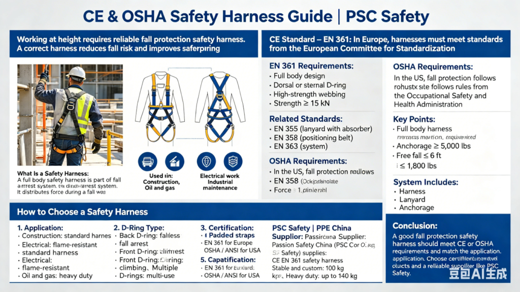 ce & osha safety harness guide psc safety