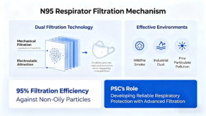 how n95 respirators filter airborne particles
