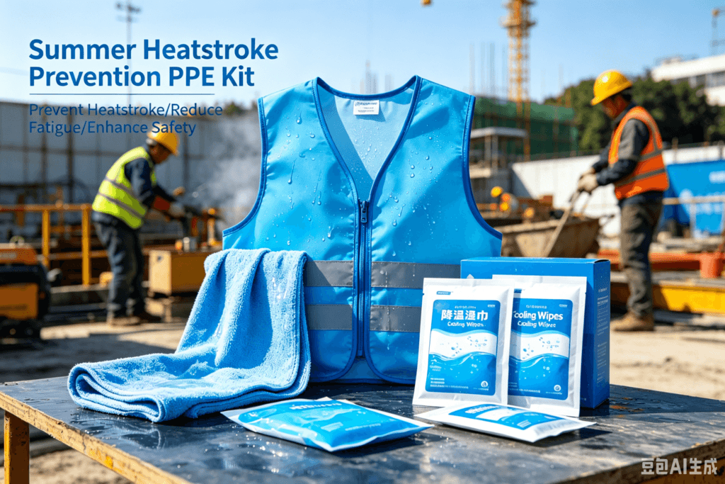 summer heat protection with cooling ppe for outdoor workers