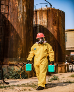 disposable chemical protective coveralls